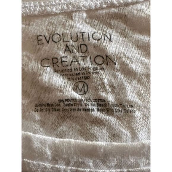 Evolution & Creation White Sheer Leopard Tank Top Sz Medium - Picture 2 of 5